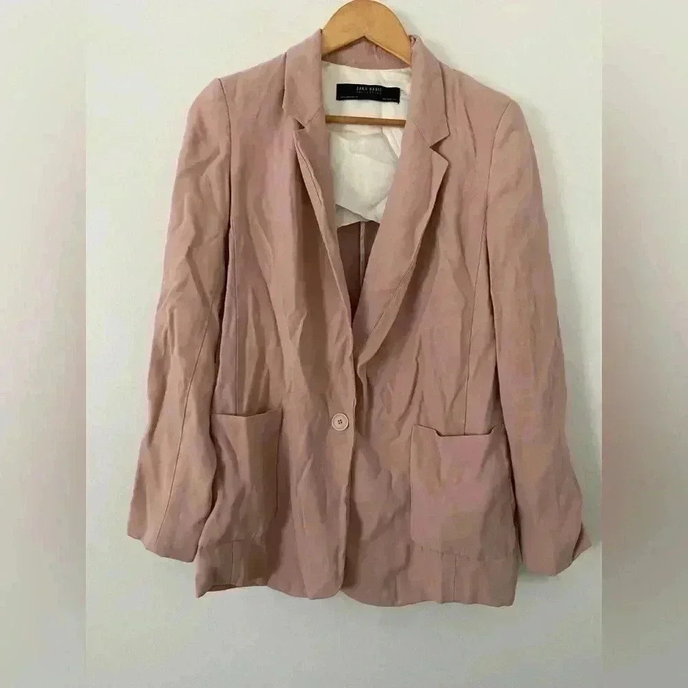 Pink oversized Zara Blazer size Xs